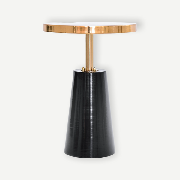 MODERN BLACK & GOLD ACCENT TABLE
