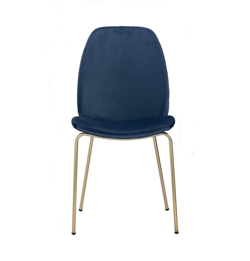Blue Velvet Dining Chair - Adelia Dining Chair - Jungle Green