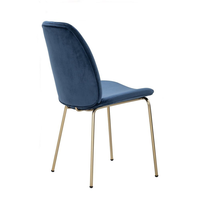 Blue Velvet Dining Chair - Adelia Dining Chair - Jungle Green
